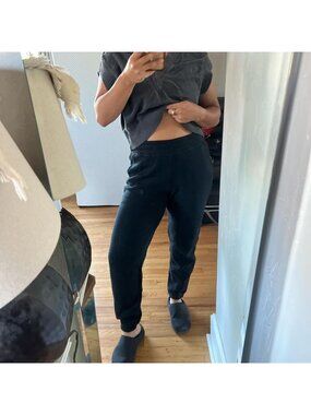 Beyond Yoga Women's Black 100% cotton Joggers